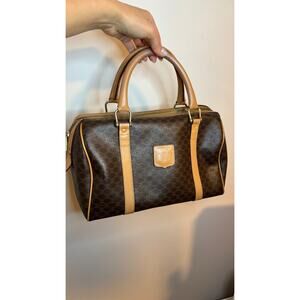 Celine Vintage Macadam Boston Bag 30cm